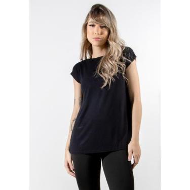 Imagem de Blusa  Feminina Furadinha Fitness Lisa Academia Treino RCL Modas, Pret