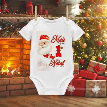 Imagem de Body Infantil sublimado (meu 1º Natal) - kupas confecções, G