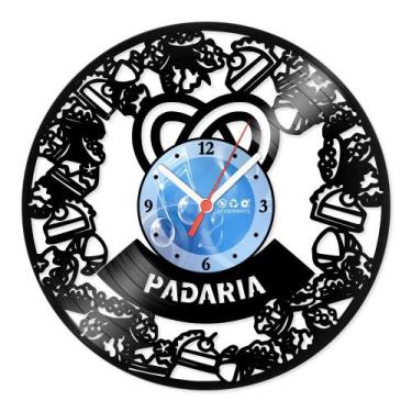 Imagem de Relógio De Parede Disco Vinil Comercial - Padaria - VCM-026 - Modernar