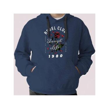 Imagem de Moletom Casaco Casal LIilo e Stich Blusa Canguru AL7 Store, Azul marin