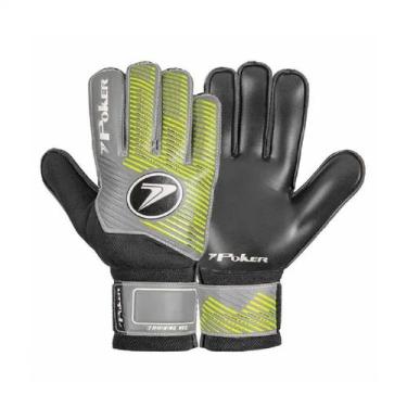 Imagem de Luva De Futebol De Campo Poker Training Neo Cinza/Verde