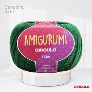 Imagem de Fio Amigurumi Circulo 254m Cor Verde Bandeira 5767 - Círculo