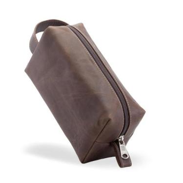 Imagem de Necessaire Bolsa Organizador Mala Viagem Couro Masculina Feminina - Us