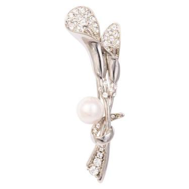Imagem de Broche Strass e Pérola BRG0030 - Akasaki