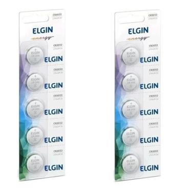 Imagem de Kit 10 Baterias Cr2032 3v Elgin Moeda Original