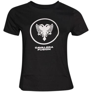 Imagem de CAMISETA CAVALERA SLIM ÁGUIA FUSION PRETA FEMININA-Feminino