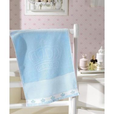 Imagem de Toalha de Lavabo p/ Bordar - Baby Classic - Aveludada - Azul 7239 - Do