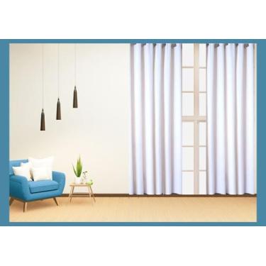 Imagem de Cortina sala quarto 2,80 x 2,50 com ilhós -cores - HOMESUSI, MARINHO