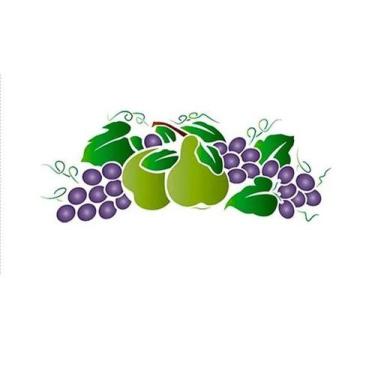 Imagem de Stencil Pintura 8,4x28,5 Frutas Ste-204 - Litoarte