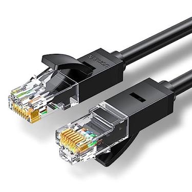 Imagem de Cabo de Rede Cat Utp 6 Cabo Rj45 1000Mbs Enthernet 1 Metro Preto