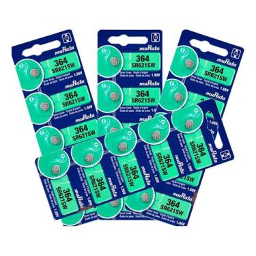 Imagem de 50 Baterias Sony 364 Sr621sw Ag1 Sr621 Original Relógio - MURATA