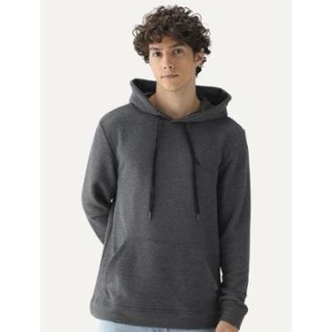 Imagem de Casaco Reserva Masculino Moletinho Hoodie Capuz Grafite Mescla-Masculino