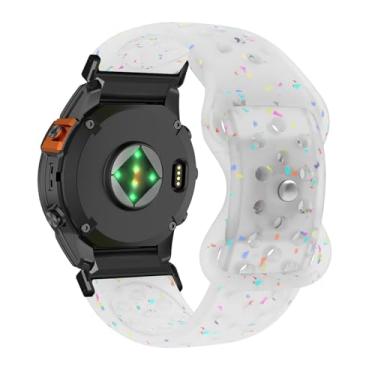 Imagem de Pulseiras Compatíveis com Garmin Fenix 5X GPS/Fenix 5X Puls, Pulseira Esportiva Respirável de Silicone Macio Pulseira de Substituição para Garmin Fenix 5X GPS/Fenix 5X Puls para Mulheres e Homens (1)