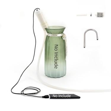 Imagem de Bomba elétrica USB autoescorvante para engarrafamento, vinho caseiro, cerveja, hidromel, bebidas e kombucha, mini kit de bomba de transferência de água DC 5V, 2LPM sem vazamento de bagunça, tubo de