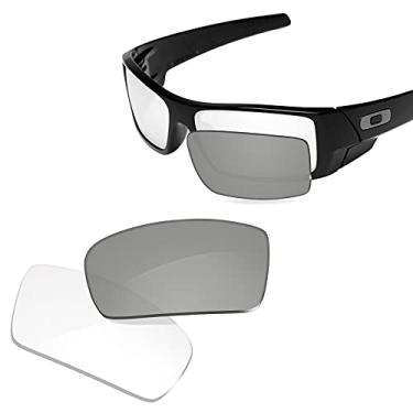 Imagem de Glintbay Lentes de óculos de sol de substituição 100% precisas para Oakley Gascan OO9014 - Fotocromática, transparente, não polarizada