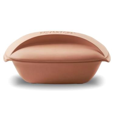 Imagem de Römertopf Culinario Torrador de argila | Forno holandês antiaderente | Panela de argila saudável | Assadeira de argila | Recipiente de cozinha versátil - 3 litros (3 litros) para até 4 pessoas -