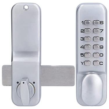 Imagem de Fechadura de Porta Com Teclado Com Alça, Fechadura de Porta de Código Fechadura de Porta Com Código Fechadura de Porta Mecânica Fechadura de Porta Com Senha Fechadura de Teclado