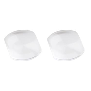 Imagem de Micro Traders 2 peças de reposição de lentes quadradas para calendário, 7,0 x 5,5 mm, lupa com bolhas de safira, calendário, relógio, data, calendário, lupa