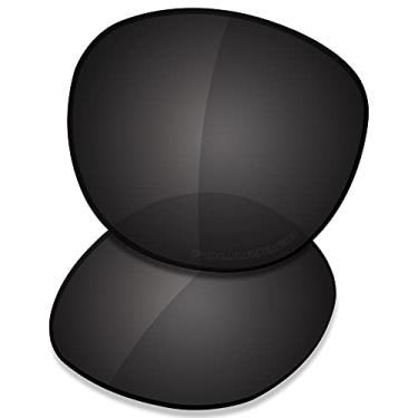 Imagem de SAUCER Lentes de reposição premium para óculos de sol Oakley Latch OO9265 | Latch Low Bridge Fit OO9349 High Defense - preto carbono polarizado