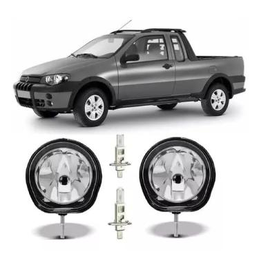 Imagem de Par Farol De Milha Strada G3 2007 2008 2009 2010 + Lâmpada