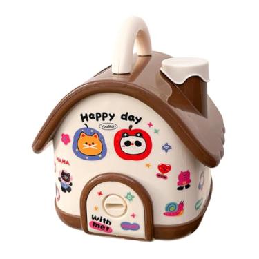 Imagem de Esquirla Cofrinho em forma de casa, decorativo, decoração de casa, adorável, desenho animado, banco de dinheiro para crianças, presente de aniversário, Marrom