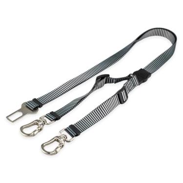 Imagem de Mood Pet Cinto De Segurança Pet Duplo Universal Cachorro Gato Cães Gatos Carro Coleira Adaptador Ajustável (Bronx)