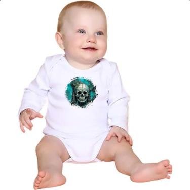 Imagem de Body intantil Casa em cranio de caveira - Alearts, P