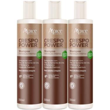 Imagem de Kit 3 Shampoo Crespo Power Apice Hidratação Cabelo Maciez Profissional