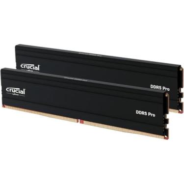 Imagem de Crucial Kit RAM Pro 48 GB DDR5 (2 x 24 GB), 5600 MHz (ou 5200 MHz ou 4800 MHz) Memória de desktop, UDIMM de 288 pinos, compatível com Intel Core de 13ª geração e AMD Ryzen 7000 - CP2K24G56C46U5