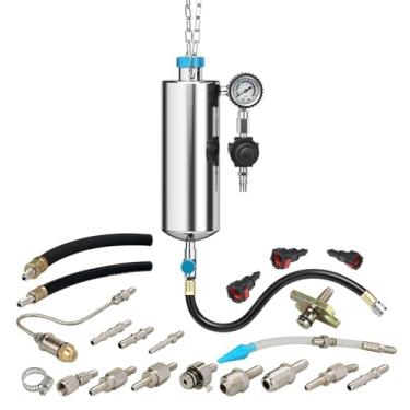 Imagem de Kit de ferramentas de limpeza de injetores de combustível 1000ML 150PSI Sistema de injeção de combustível sem desmontagem Limpador de pressão Ajuste de máquina de limpeza de injetores de combustível c