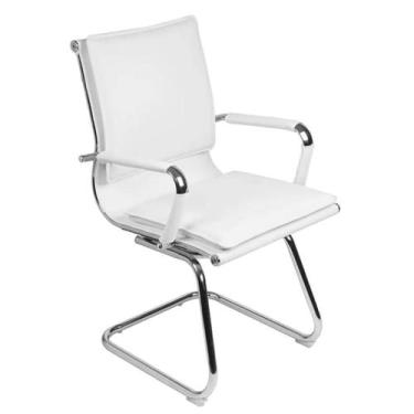 Imagem de Cadeira De Escritório Hazak Encosto Baixo Base Cromada Fixa - Tatu Bol