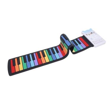 Imagem de 49 Teclas Recarregável Roll Up Piano Teclado Com Alto-falante, Dobrável, íris, Piano de Música Eletrônica Portátil para Iniciantes, Teclado Digital Flexível Hand Roll