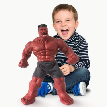 Imagem de Boneco de vinil Gigante Hulk Vermelho Revolution 45 cm - TCS