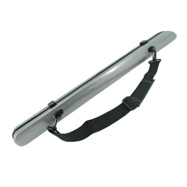 Imagem de Yinfente Estojo de arco de violino para viola bolsa de arco de fibra de carbono forte fixação leve 2 peças (prata)