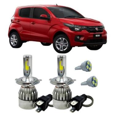 Imagem de Kit Super Led H4 6000K Farol Auto Baixo Mobi 2016 Em Diante - Autovex