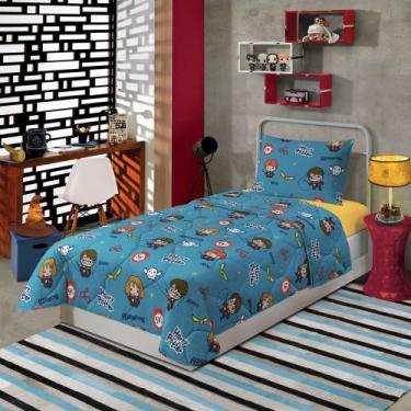 Imagem de Edredom Infantil Solteiro Lepper Microfibra - Harry Potter