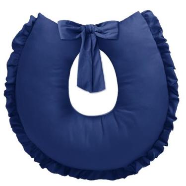 Imagem de Almofada de Amamentação do Bebê Tecido Liso com Refil Interno - Brandy