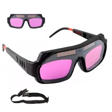 Imagem de Oculos de Solda EPI Escurecimento Automatico Anti Reflexo UV Soldador Eletrodo Segurança Proteçao Resistente