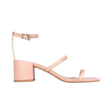 Imagem de Sandália Lolla Confort Salto Bloco Tiras Finas