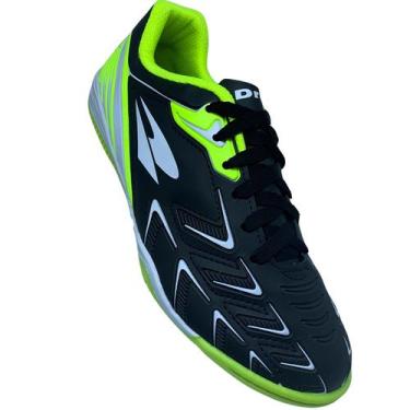 Imagem de Chuteira Dray Adulto Futsal Preto/Verde - 41854, 41