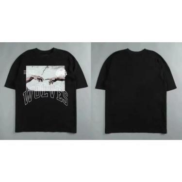 Imagem de Camiseta Oversized Darc Wolf - Unissex, Manga Curta, para Academia e T