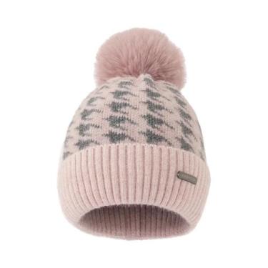 Imagem de Chapéu de Malha Grosso de Inverno Feminino com Pompom - Gorro Quente d