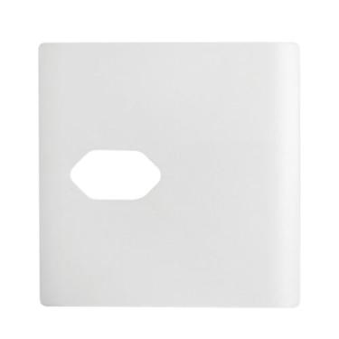 Imagem de Placa 4x4 para 1 Tomada Universal 2P+T + Suporte Branco da Linha Novar