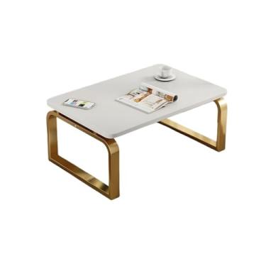 Imagem de Mesa de Centro Mesa de janela varanda mesa de chá japonesa pequena mesa tatami sentado mesa baixa dormitório cama Mesa de Chá(Gold,Grande)