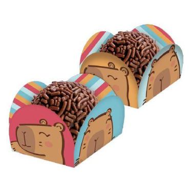 Imagem de Forminhas De Doces Festa Capivara 40 Unidades Decoração - Festcolor