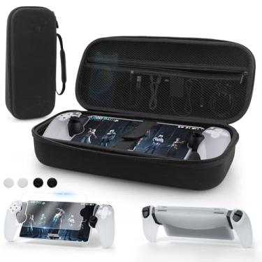 Imagem de FUNDIARY Estojo De Transporte Preto Para Ps Portal, Acessórios Rígidos Eva À Prova Choque Console Ps5 Portal Com Bolsa Armazenamento Portátil, Capa Protetora Transparente Silicone Macio, Protetor Te