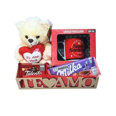 Imagem de Cesta Presente Super Namorada com Urso, Caneca e Chocolate