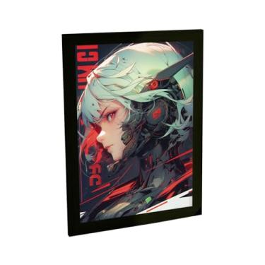 Imagem de Quadro Decorativo Garota Ciborgue Cyberpunk Anime