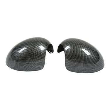 Imagem de Capa de espelho retrovisor de porta estilo fibra de carbono 2 peças para R55 R56 R57 R58 R59 R60 R61 2007-2016