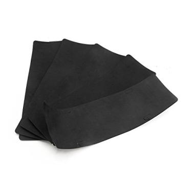 Imagem de Uxcell 5 peças de adesivos de placa de licença de espuma preta antivibração para caminhão de carro